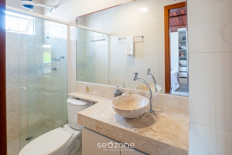 Casa em Cond. Pé na Areia Praia Itacimirim ISH0030