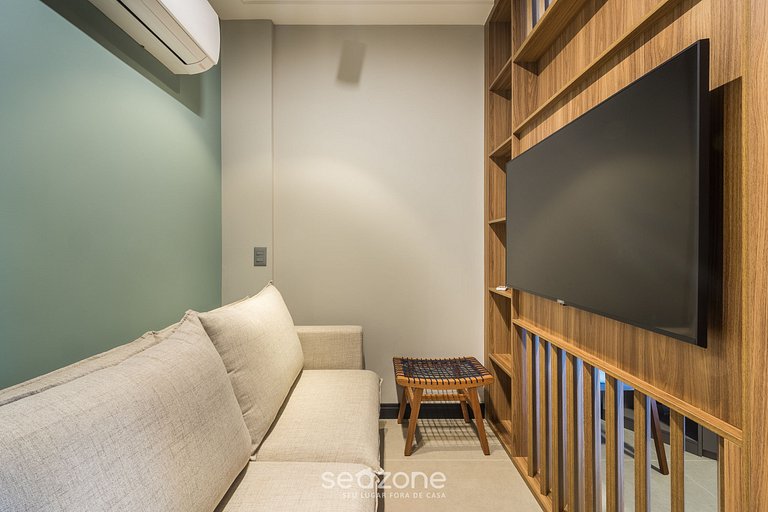 Apto 1 Quarto Dentro de Hotel em Floripa CUR0716