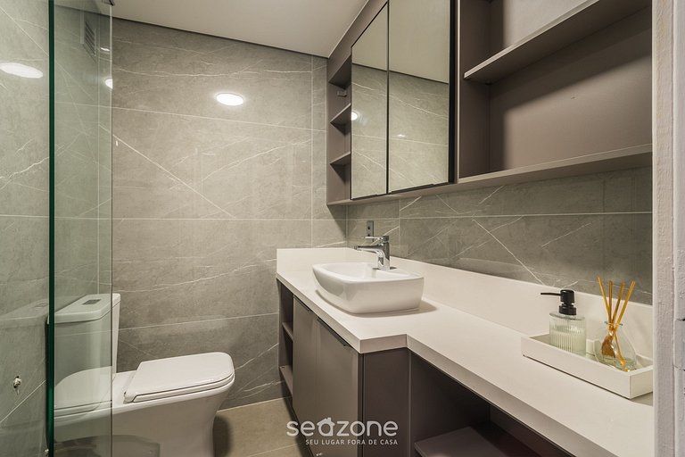 Apto 1 Quarto Dentro de Hotel em Floripa CUR0716