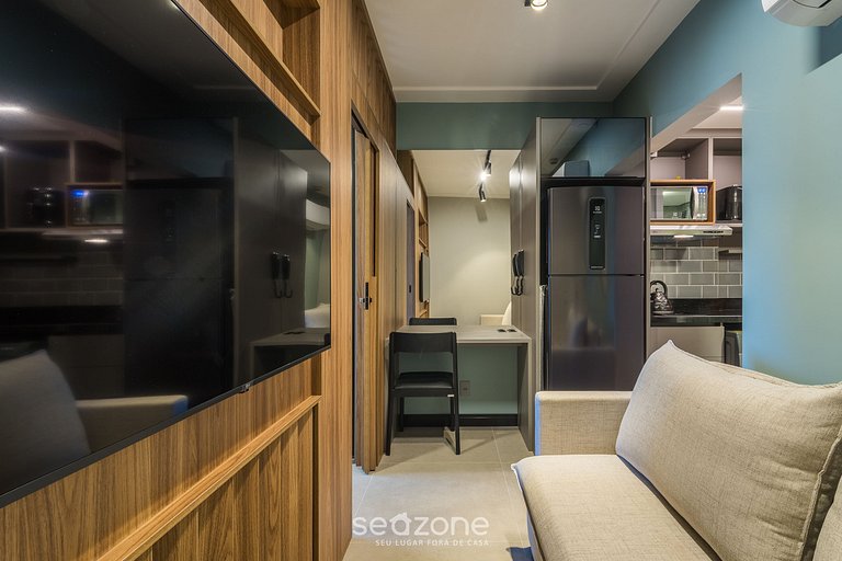 Apto 1 Quarto Dentro de Hotel em Floripa CUR0716