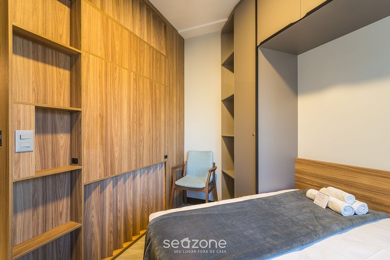 Apto 1 Dormitorio Dentro de Hotel Floripa CUR0716.