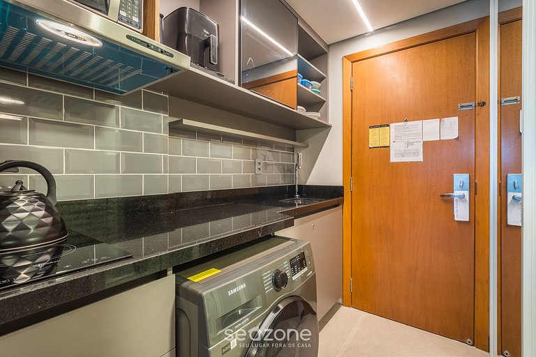 Apto 1 Quarto Dentro de Hotel em Floripa CUR0716