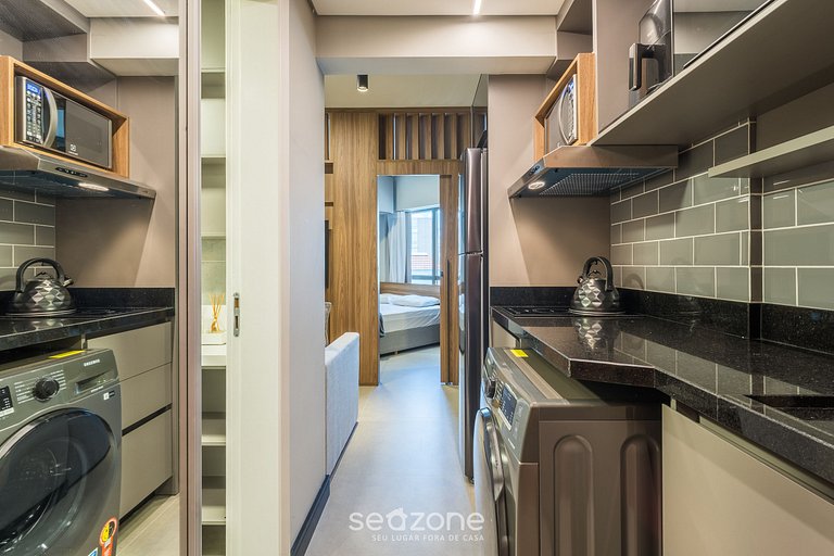 Apto 1 Quarto Dentro de Hotel em Floripa CUR0716