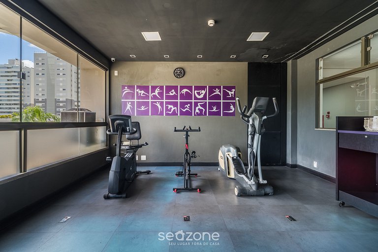 Apto 1 Quarto Dentro de Hotel em Floripa CUR0716