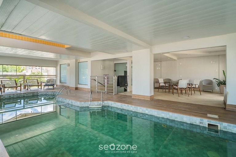 Apt em Cond c/ piscina aquecida em Floripa CUR0716