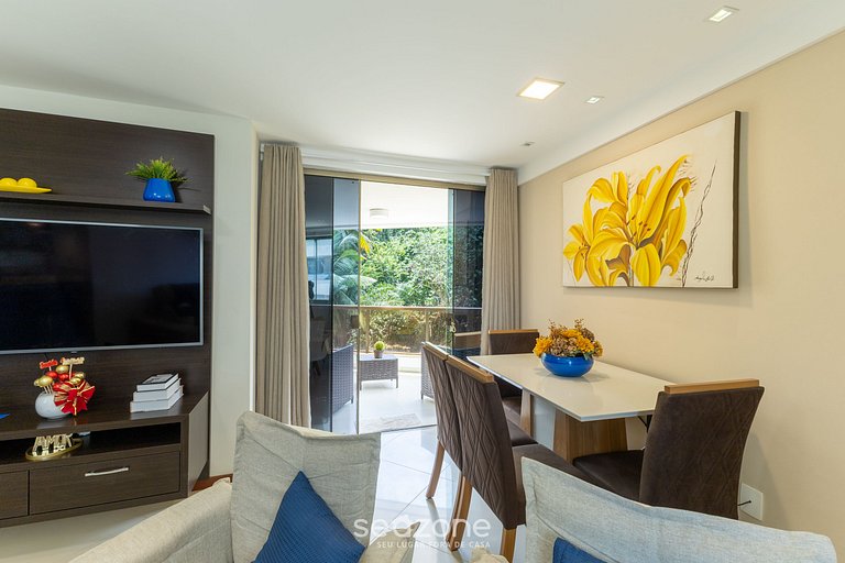 Apto c/ varanda a passos do mar em Ilheus ERW0301