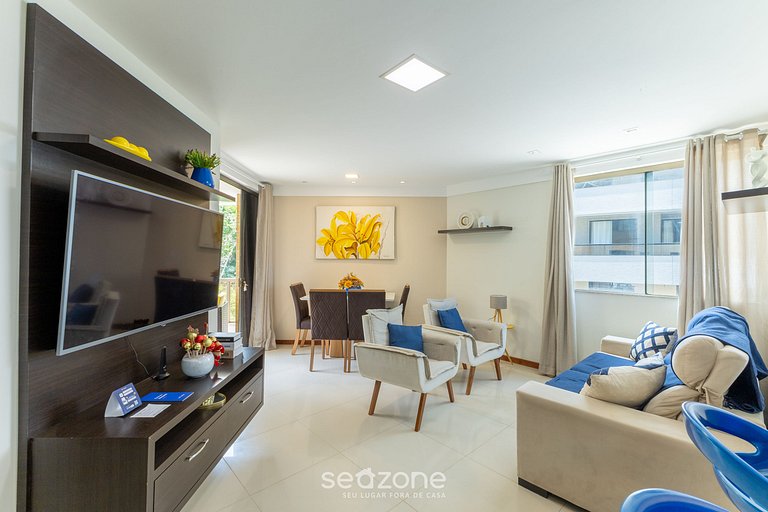 Apto c/ varanda a passos do mar em Ilheus ERW0301