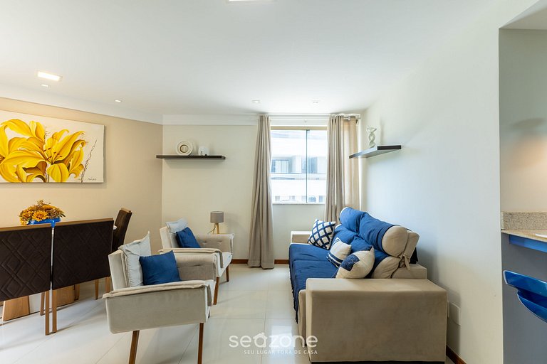 Apto c/ varanda a passos do mar em Ilheus ERW0301