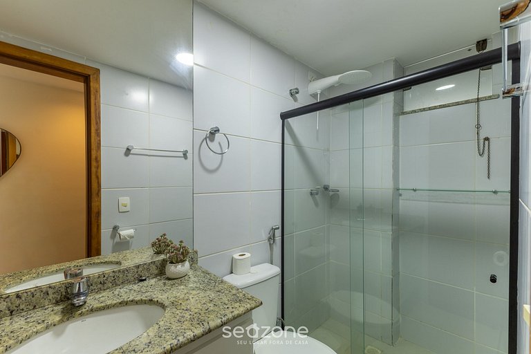 Apto c/ balcón a pasos del mar en Ilhéus ERW0301