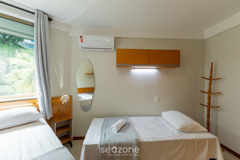 Apto c/ balcón a pasos del mar en Ilhéus ERW0301