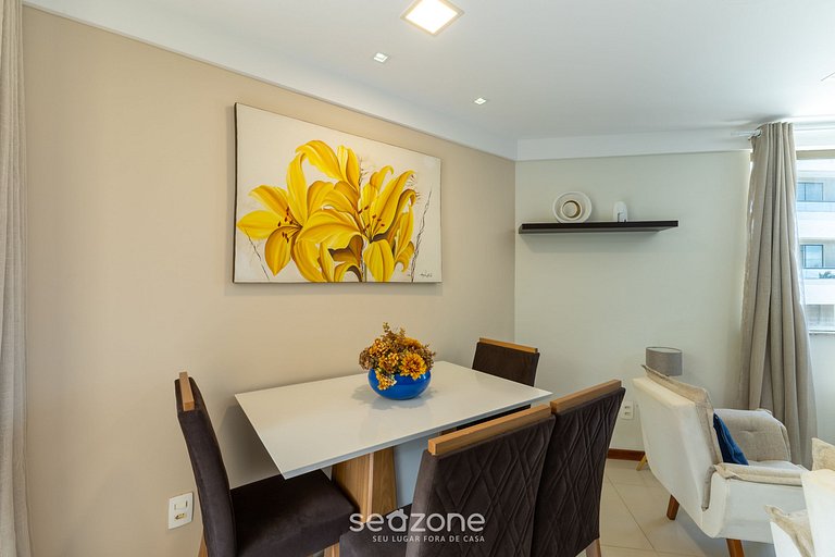 Apto c/ balcón a pasos del mar en Ilhéus ERW0301