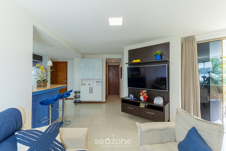 Apto c/ varanda a passos do mar em Ilheus ERW0301