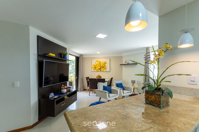 Apto c/ balcón a pasos del mar en Ilhéus ERW0301