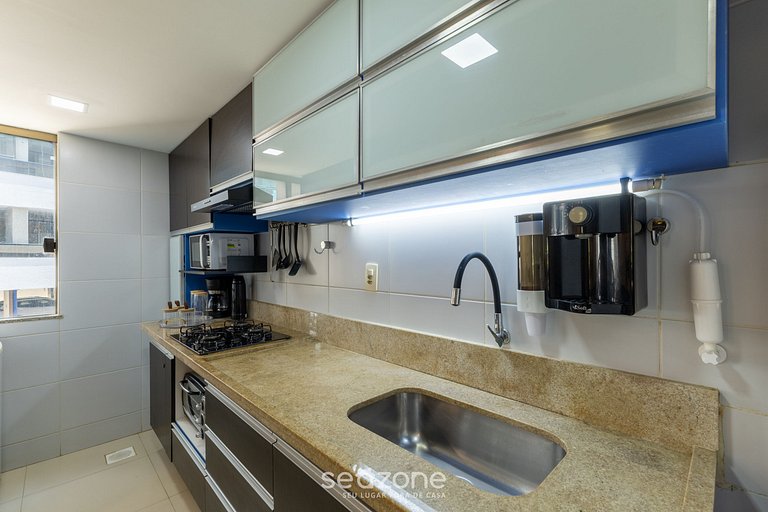 Apto c/ balcón a pasos del mar en Ilhéus ERW0301