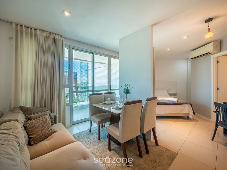 Estúdio em Prédio c/ Piscina e Academia MPZ0902