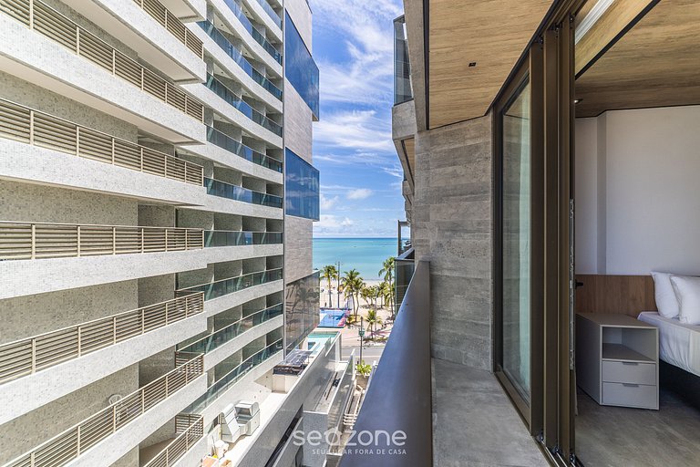 Estudio Vista Mar Lateral c/ Varanda NWT0701