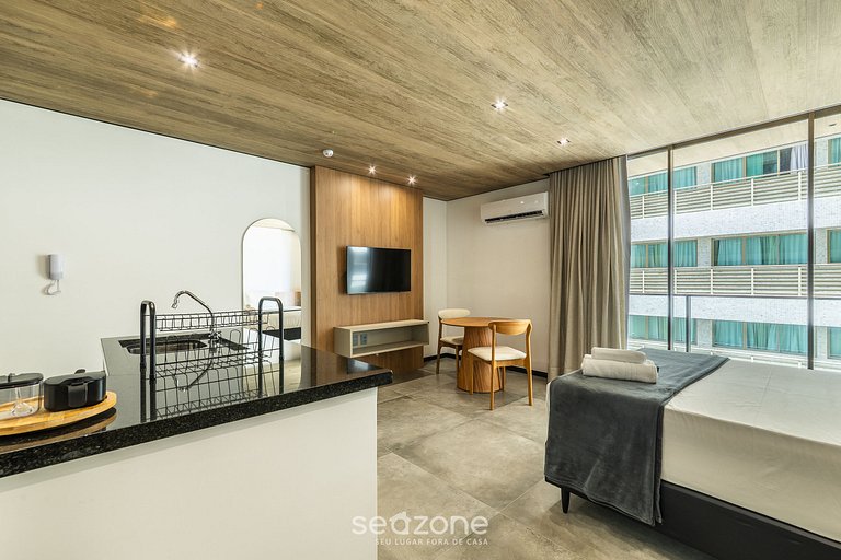 Estudio Vista Mar Lateral con Balcón NWT0701