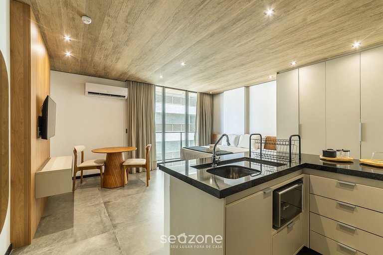 Estudio Vista Mar Lateral c/ Varanda NWT0701