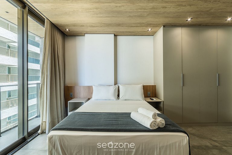 Estudio Vista Mar Lateral c/ Varanda NWT0701