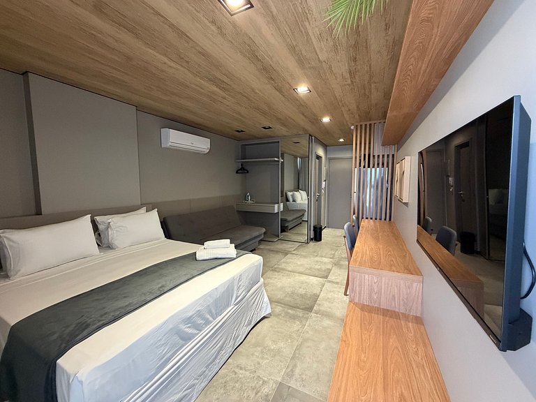 Studio em Maceió c/ varanda e vista mar NWT1315