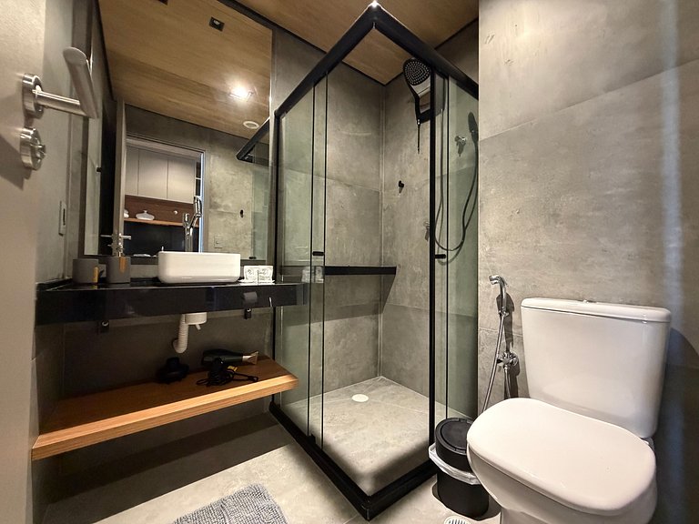 Studio en Maceió c/ balcón y vista al mar NWT1315