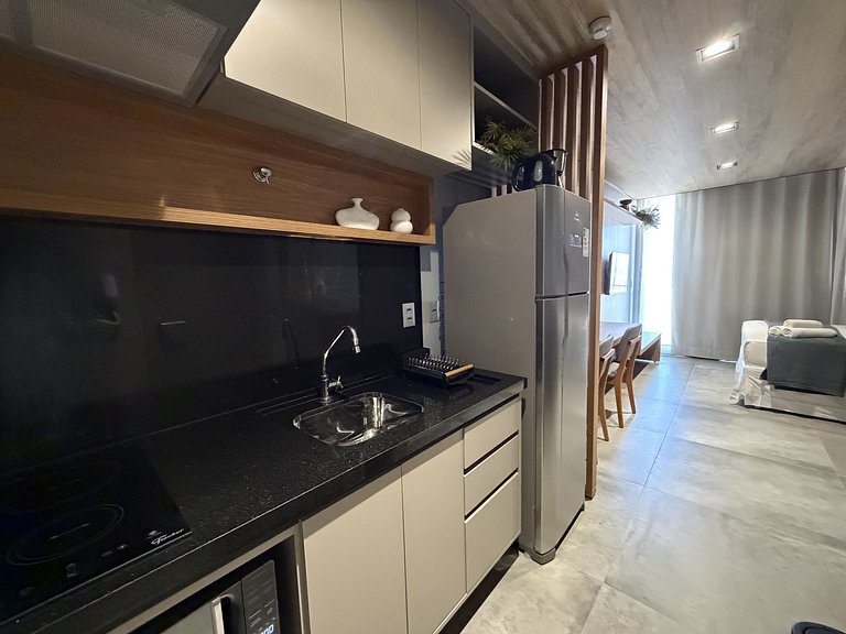 Studio en Maceió c/ balcón y vista al mar NWT1315