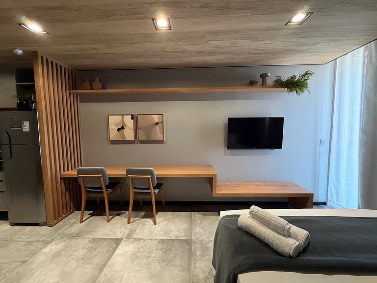 Studio en Maceió c/ balcón y vista al mar NWT1315