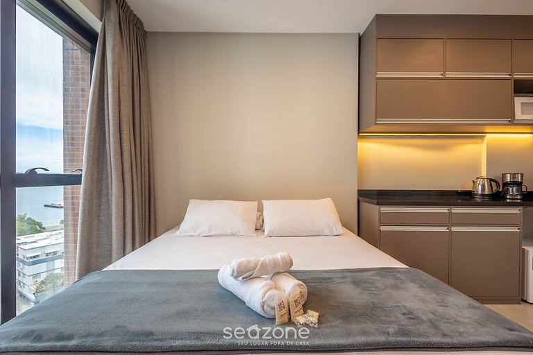 Estudio c/vista al marla playa en Itapema MHFB1004