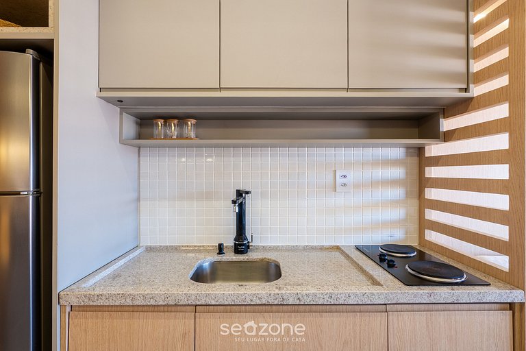 Apto en Cond. c/ Piscina 750 m de la Playa SMT1119