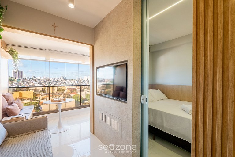 Apto en Cond. c/ Piscina 750 m de la Playa SMT1119