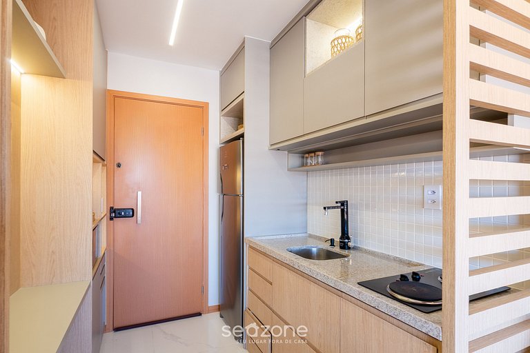 Apto en Cond. c/ Piscina 750 m de la Playa SMT1119