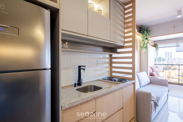 Apto en Cond. c/ Piscina 750 m de la Playa SMT1119