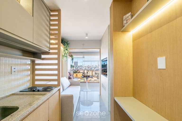 Apto en Cond. c/ Piscina 750 m de la Playa SMT1119