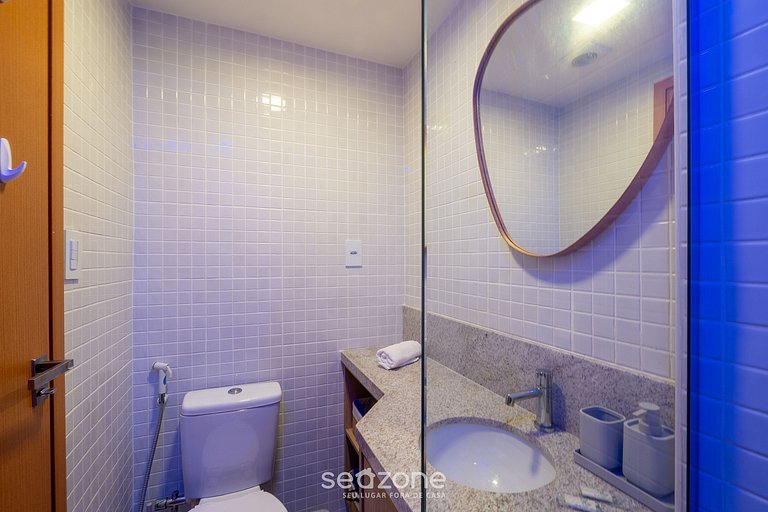 Apto en Cond. c/ Piscina 750 m de la Playa SMT1119