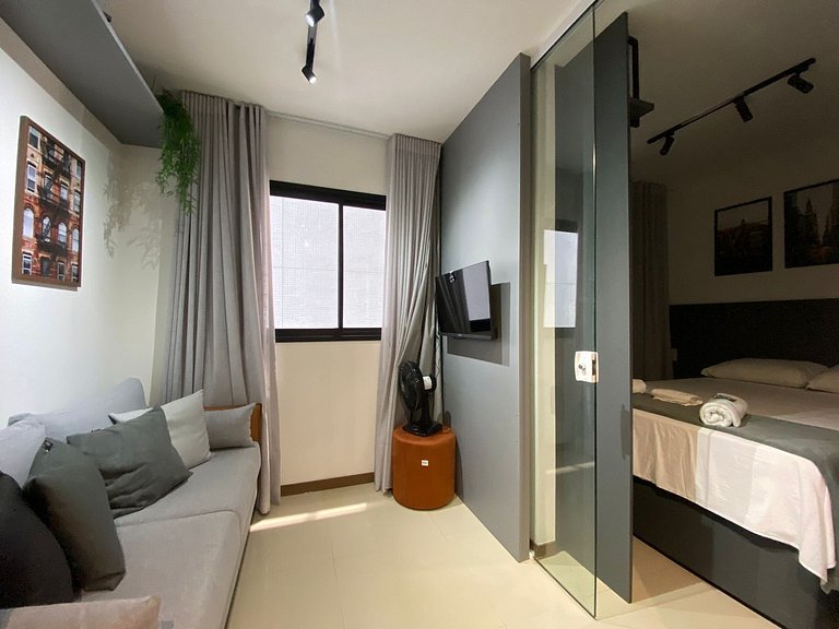 Apto c/ suíte e cond. c/ academia na Graça HGR0204