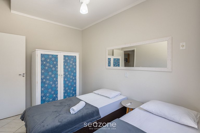 Apto Vista Mar 3Q e Garagem 130m da Praia ROR0002