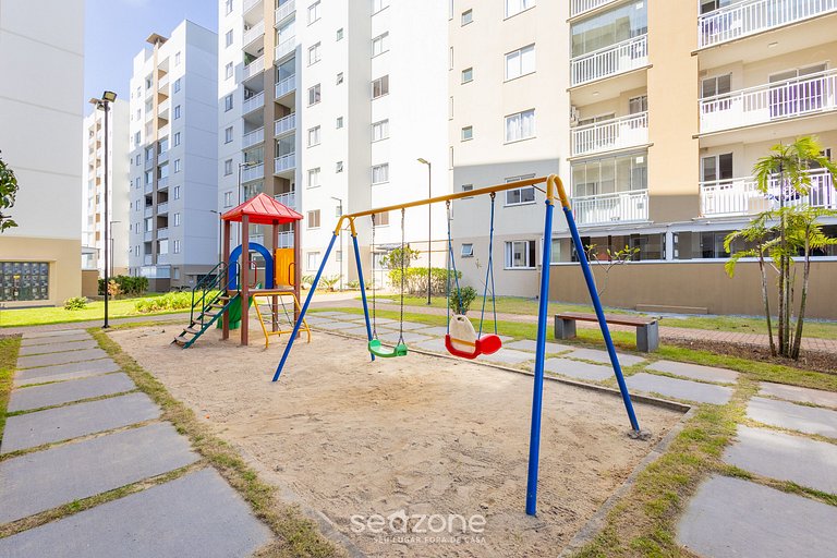 Apt frente mar com varanda Itajubá VAC0201