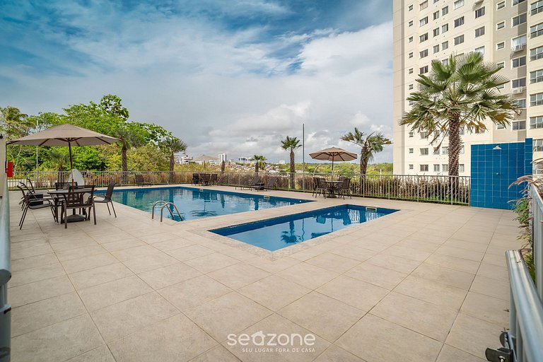 Apto em prédio c/ piscina em João Pessoa - JDS0104