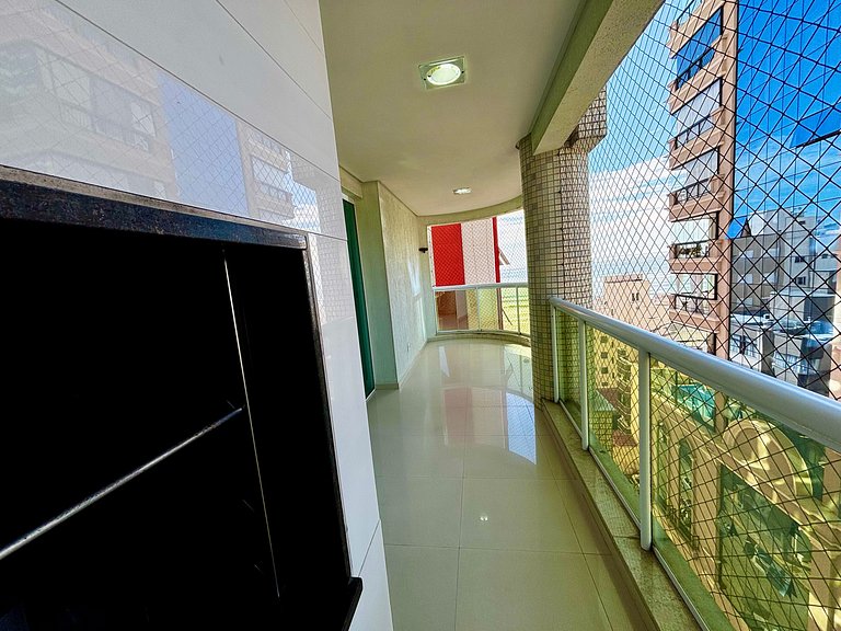 Apto c/ Churrasqueira a 90m da Praia CMF0501