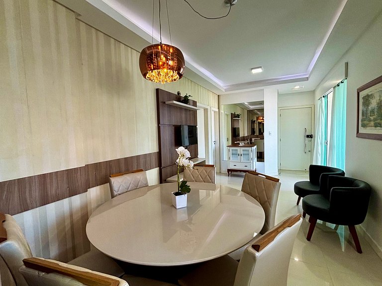 Apto c/ Churrasqueira a 90m da Praia CMF0501