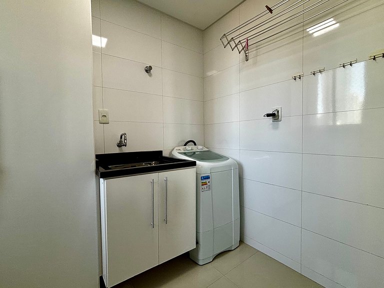 Apto c/ Churrasqueira a 90m da Praia CMF0501