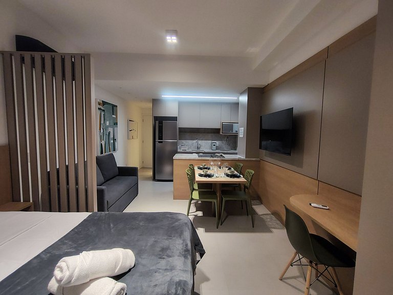 Studio en edif. c/ piscina a 220 m del mar ETB0215