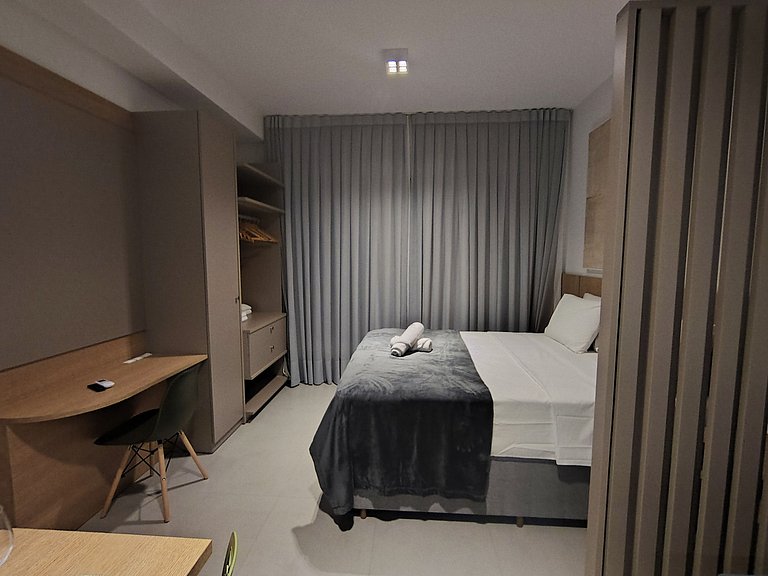 Studio en edif. c/ piscina a 220 m del mar ETB0215