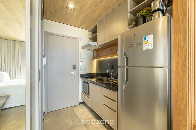 Studio en Maceió c/ balcón y vista al mar NWT1315