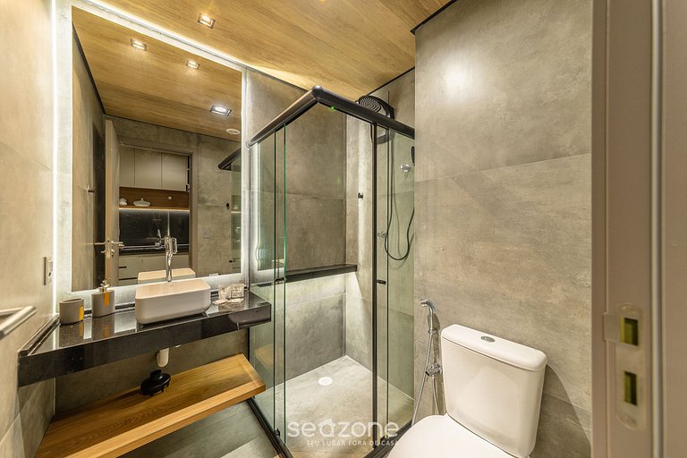 Studio en Maceió c/ balcón y vista al mar NWT1315