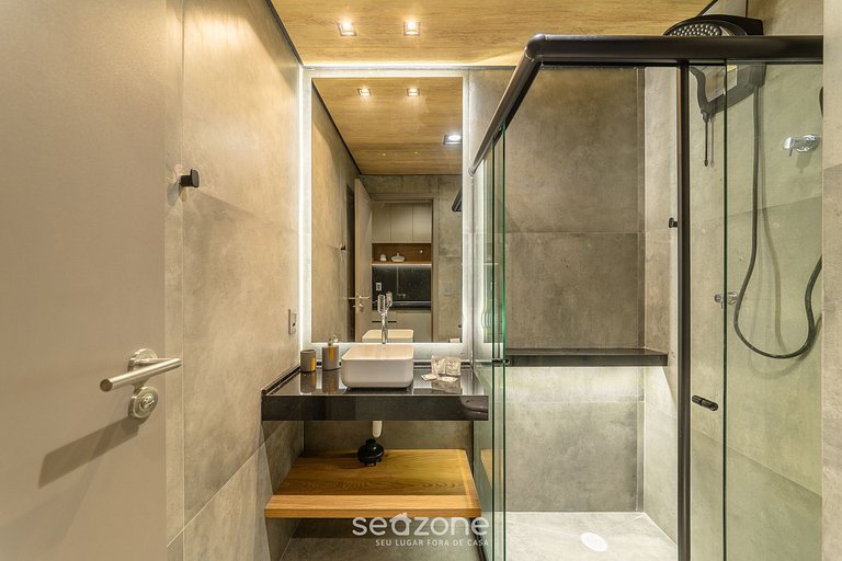 Studio en Maceió c/ balcón y vista al mar NWT1315