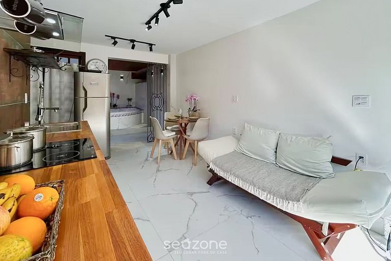 Apto c/ jacuzzi e jardim a 350m da Praia PSN002