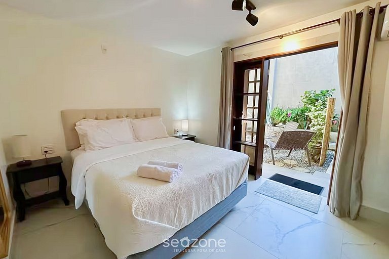 Apto c jacuzzi y jardín, 350 m de la Playa PSN002