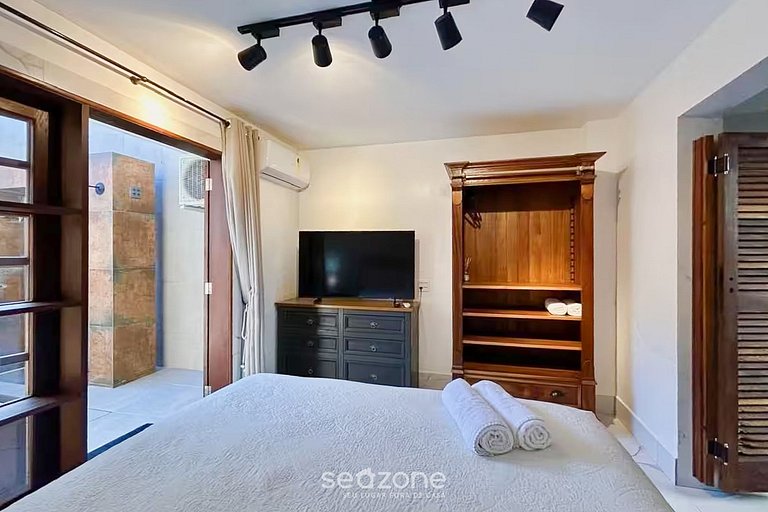 Apto c jacuzzi y jardín, 350 m de la Playa PSN002