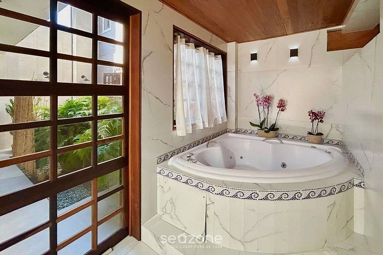 Apto c/ jacuzzi e jardim a 350m da Praia PSN002
